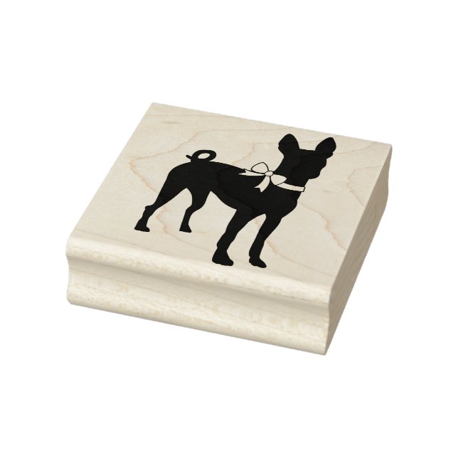 Basenji Dog Puppy Rubber Stamp (Stamp)