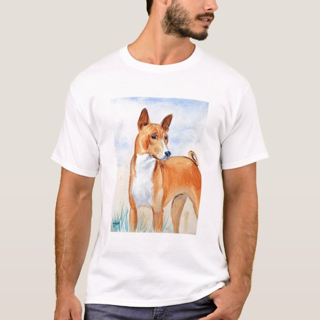 Basenji Dog Tee Shirt (Front)