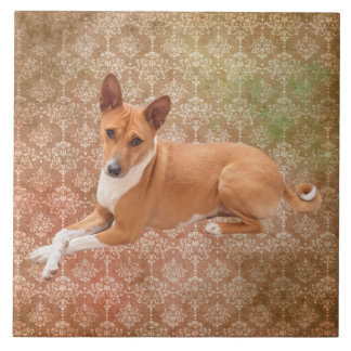 Basenji Dog Tile