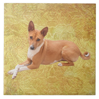 Basenji Dog Tile