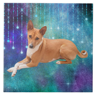 Basenji Dog Tile