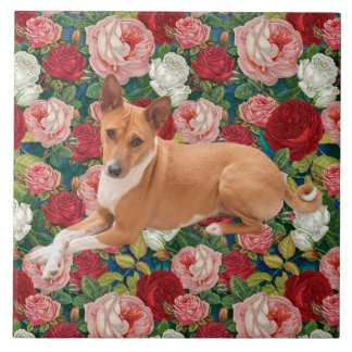 Basenji Dog Tile