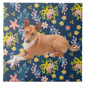 Basenji Dog Tile