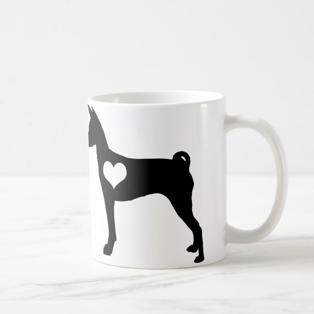 Basenji Heart Mug (Right)