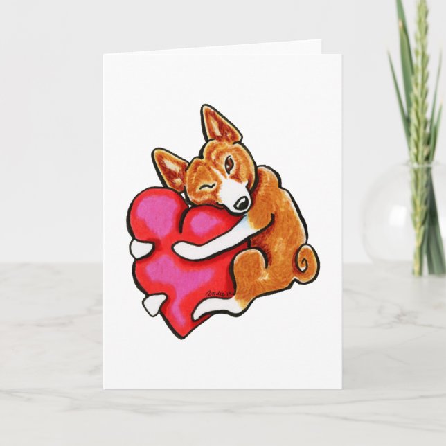 Basenji Love Holiday Card (Front)