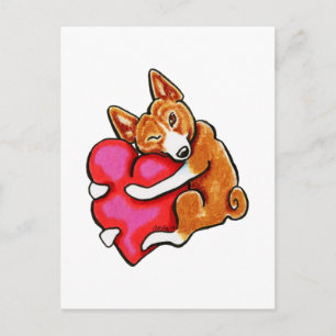 Basenji Love Postcard