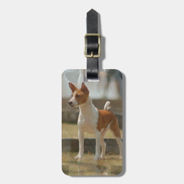 Basenji Luggage Tag (Front Vertical)