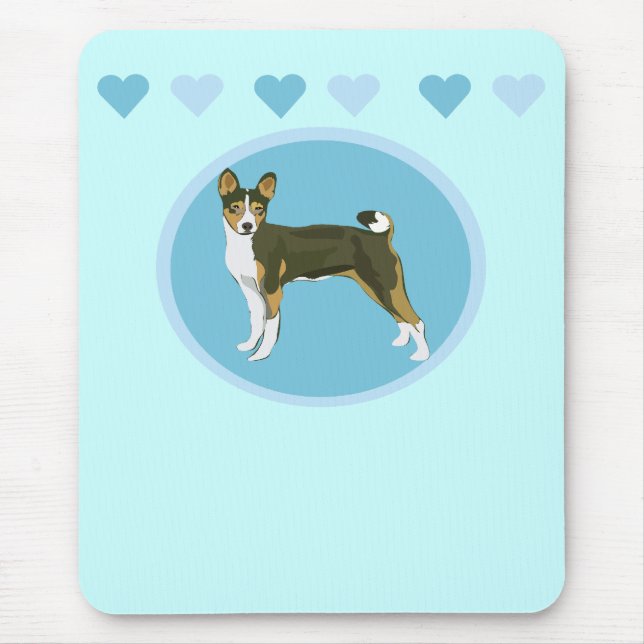 Basenji Mouse Pad (Front)