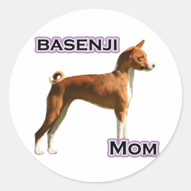 Basenji Mum 4 - Sticker (Front)