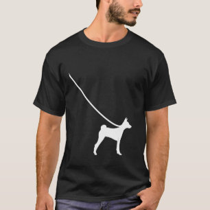 Basenji on a Leash Dog Mum Dad Pet Cute Puppy T-Shirt