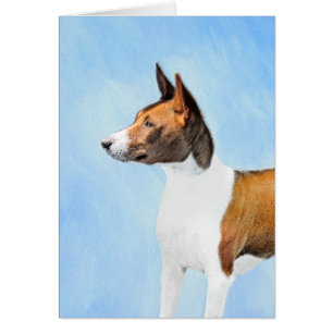 Basenji Painting - Cute Original Art