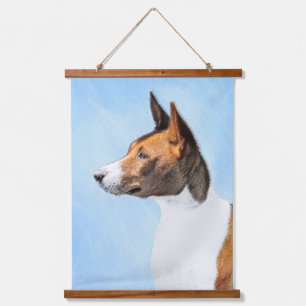 Basenji Painting - Cute Original Art Hanging Tapestry
