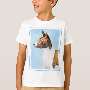 Basenji Painting - Cute Original Art T-Shirt