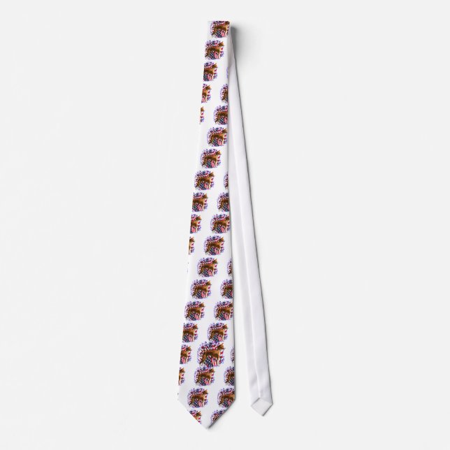 Basenji Patriot Tie (Front)