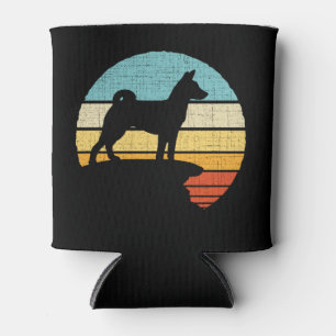 Basenji Retro Vintage Dog Puppy Owner Lover Can Cooler