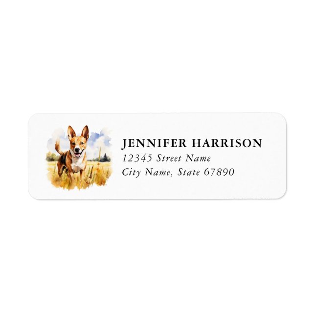 Basenji Return Address Label (Front)