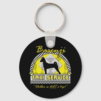 Basenji Taxi Service Key Ring