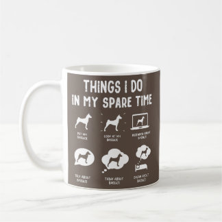 Basenji Things Do Spare Time Funny Dog Mom Dad Coffee Mug