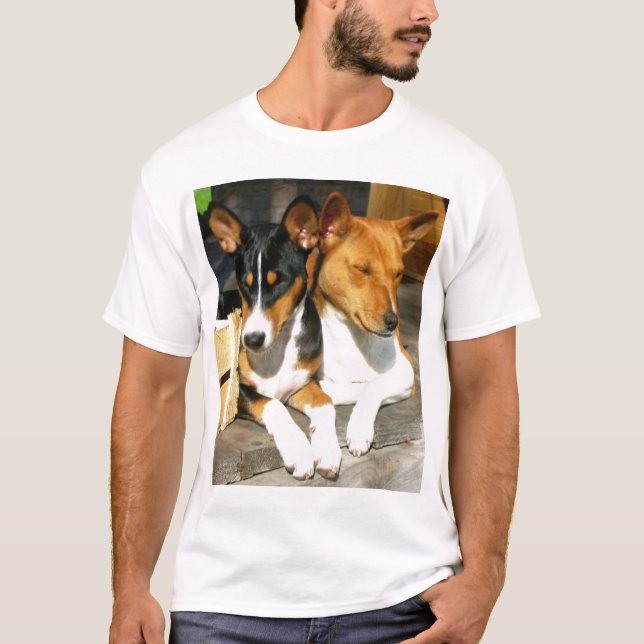 Basenji Tucson and Basja T-Shirt (Front)