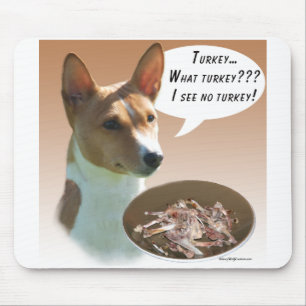 Basenji Turkey Mouse Pad