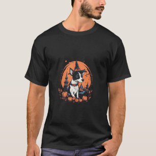 Basenji Witch Halloween Costume Dog Lover Puppy Pu T-Shirt