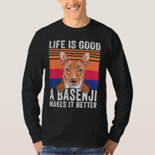 Basenjis Makes Your Life Good Vintage T-Shirt