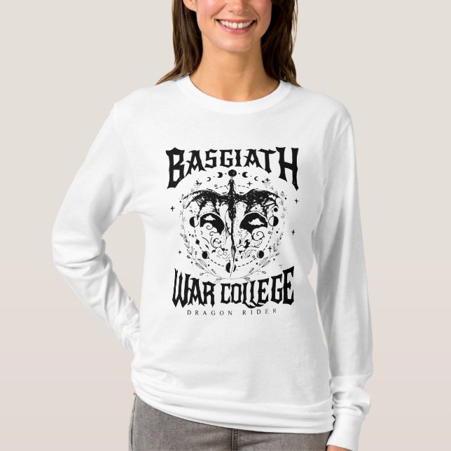 Basgiath War College Unofficial Fourth Wing Merch T-Shirt (Front)