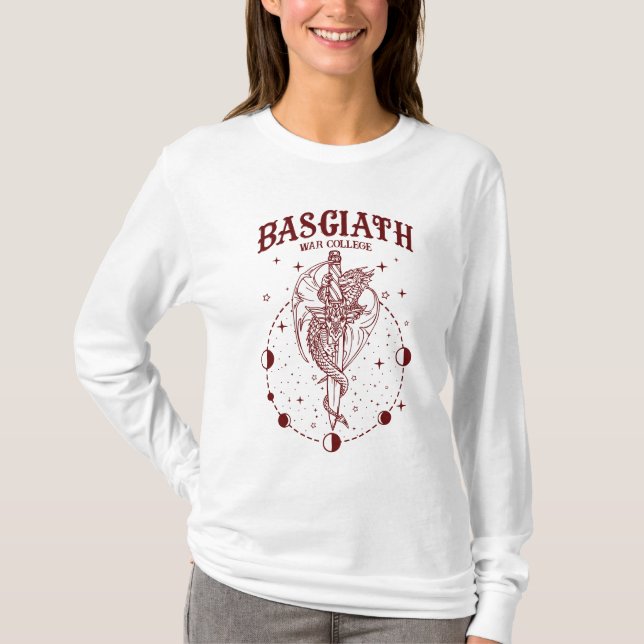 Basgiath War College Unofficial Fourth Wing Merch T-Shirt (Front)
