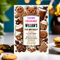 bash cute food Kids Cookie Exchange 7th Birthday