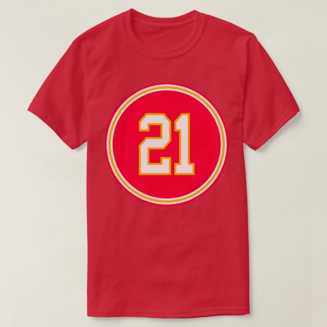 Bashaud Breeland Number 21 Jersey Kansas City Chie T-Shirt (Design Front)