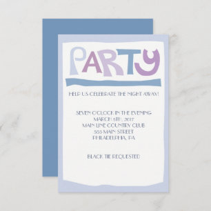 BASHERT Jewish Wedding Invitation Reception Card