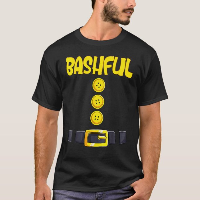 Bashful Halloween Dwarf Costume Colour Matching 4 T-Shirt (Front)