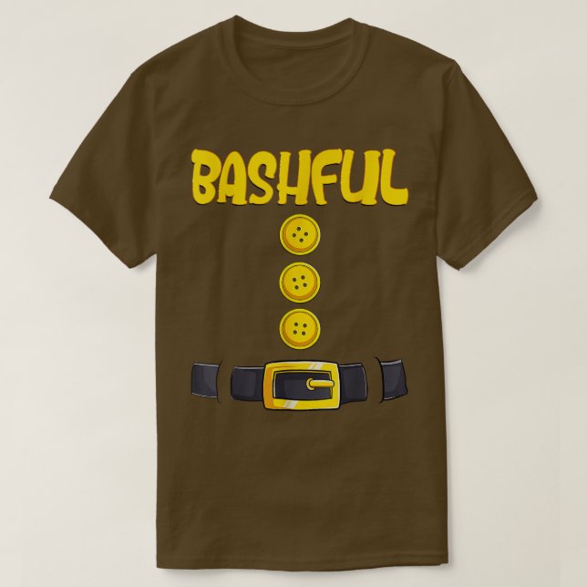 Bashful Halloween Dwarf Costume Colour Matching  T-Shirt (Design Front)