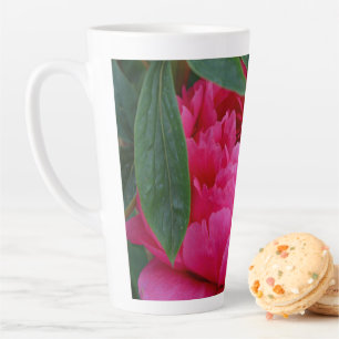 Bashful Pink Peony Latte Mug
