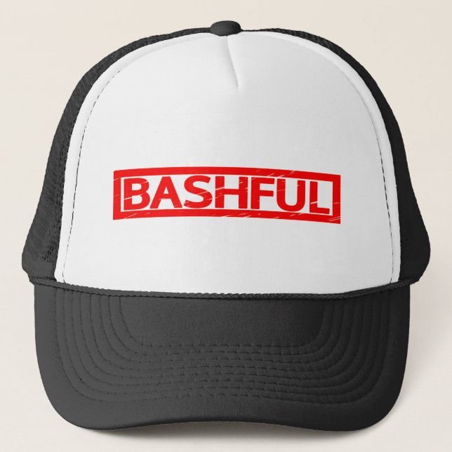 Bashful Stamp Trucker Hat (Front)