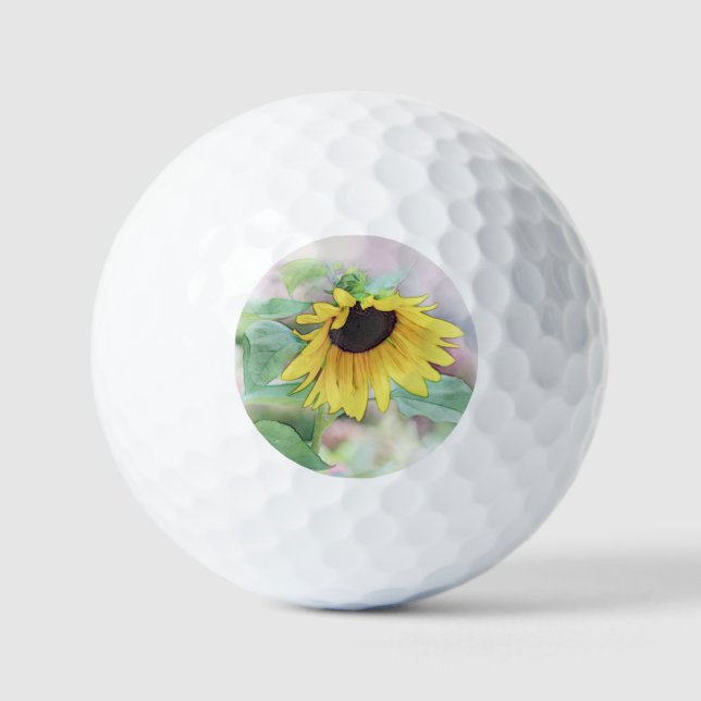 'Bashful Sunflower' Golf Balls (Front)
