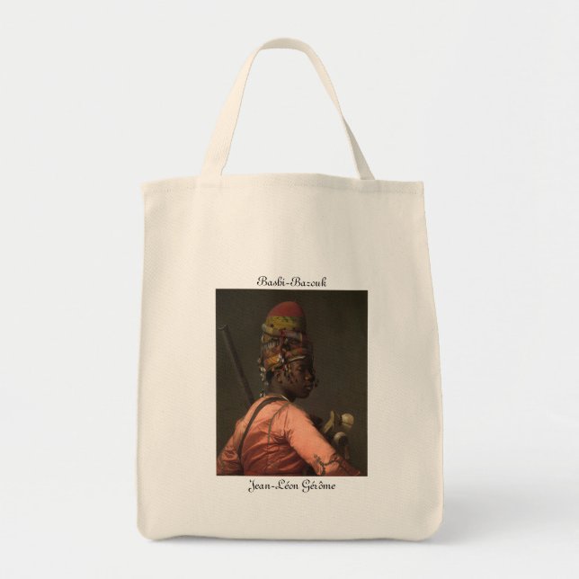 Bashi-Basouk by Gérôme Organic Canvas Tote Bag (Front)