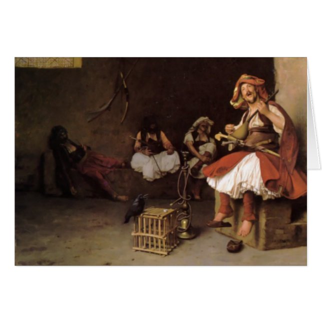 "Bashi-Bazouk Singing" by Jean Leon Gerome (Front Horizontal)