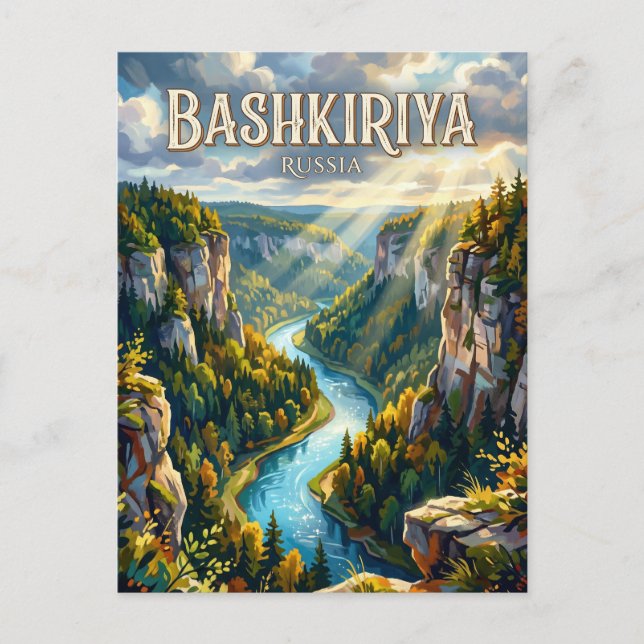 Bashkiriya National Park Russia Postcard (Front)