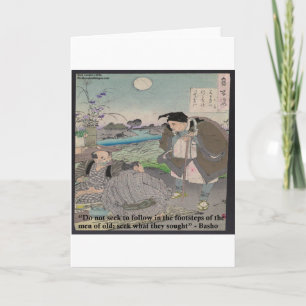 Basho & Famous Quote Card
