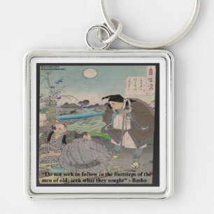 Basho & Famous Quote Key Ring