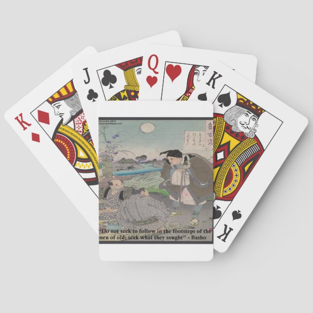 Basho & Famous Quote Playing Cards (Back)