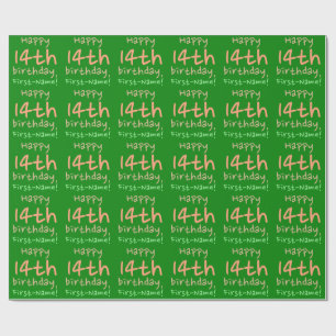 Basic 14th Birthday Wrapping Paper