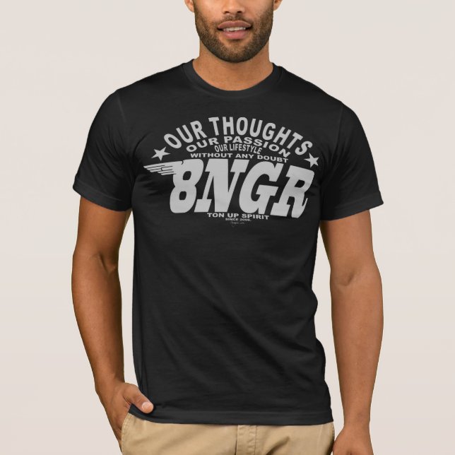 BASIC 8ngr black T-Shirt (Front)