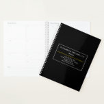 Basic and Customisable Attorney Planner<br><div class="desc">This customisable,  basic,  and plain planner design features a double-line white border,  and a decorative row of diamond shapes. It could be used by a professional such as a attorney,  barrister at law,  or solicitor. The name,  profession and contact info can be personalised.</div>