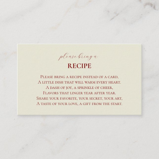 Basic and Elegant Enclosure Card (Front)
