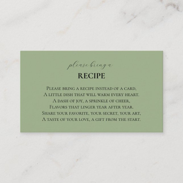 Basic and Elegant Enclosure Card (Front)