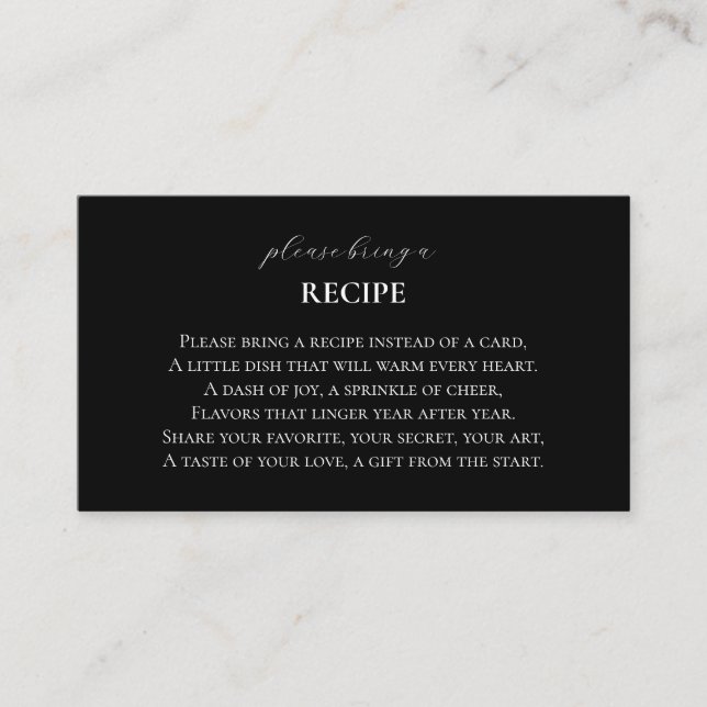 Basic and Elegant Enclosure Card (Front)