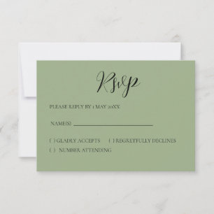 Basic and Elegant RSVP card