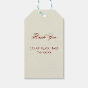 Basic and Elegant Wedding Gift Tags